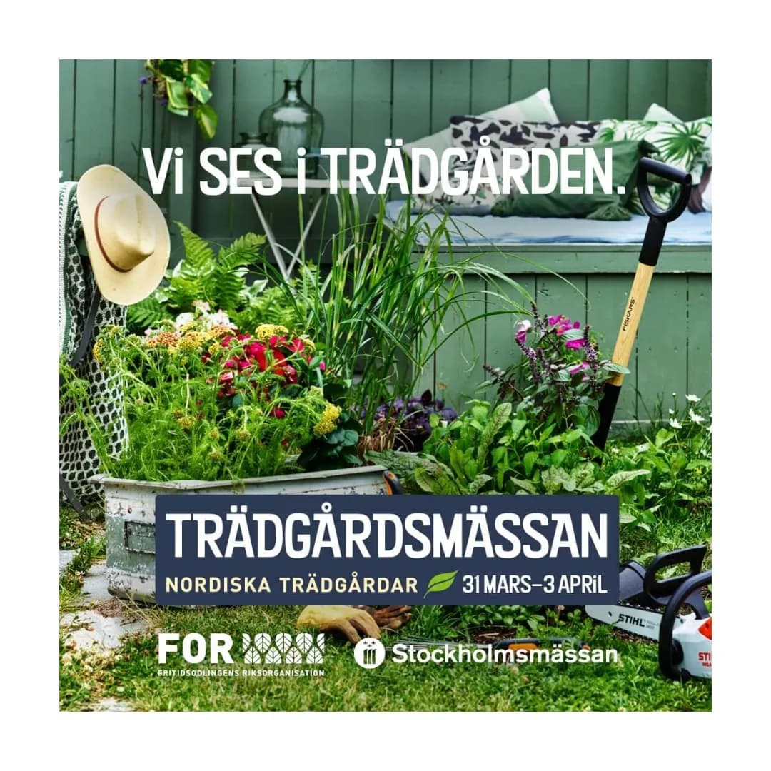 NORDISKA TRÄDGÅRDAR 31 maj - 3 april