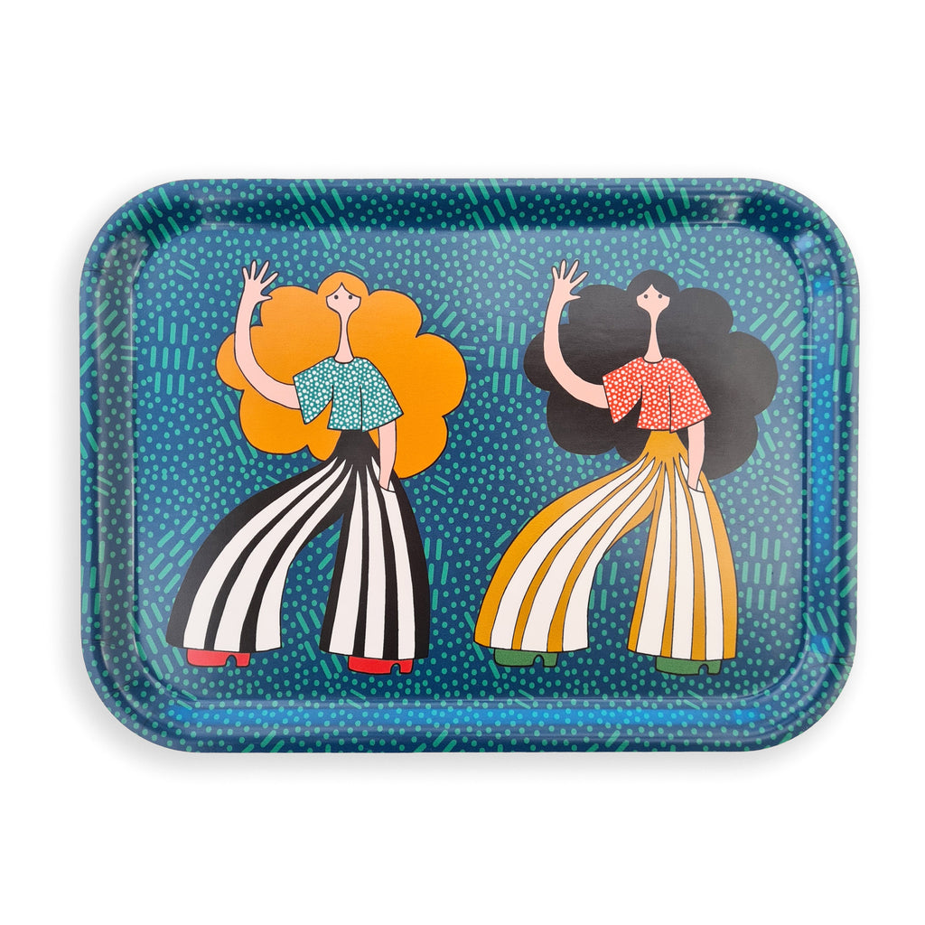 Bricka - Donnor Blå